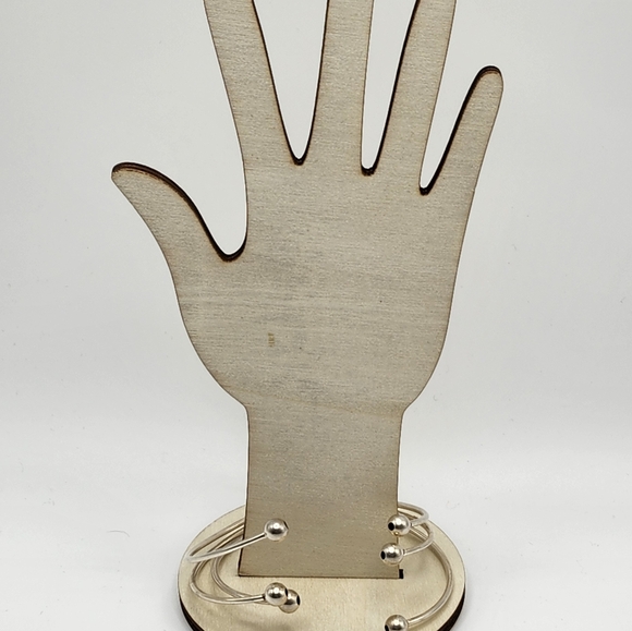 Italy 925 three bracelets trio connected in back Adjustable! STERLING SILVER 3 - Picture 5 of 9